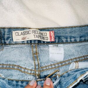 Levi's Light Blue Classic Relaxed Tapered High Rise Jeans